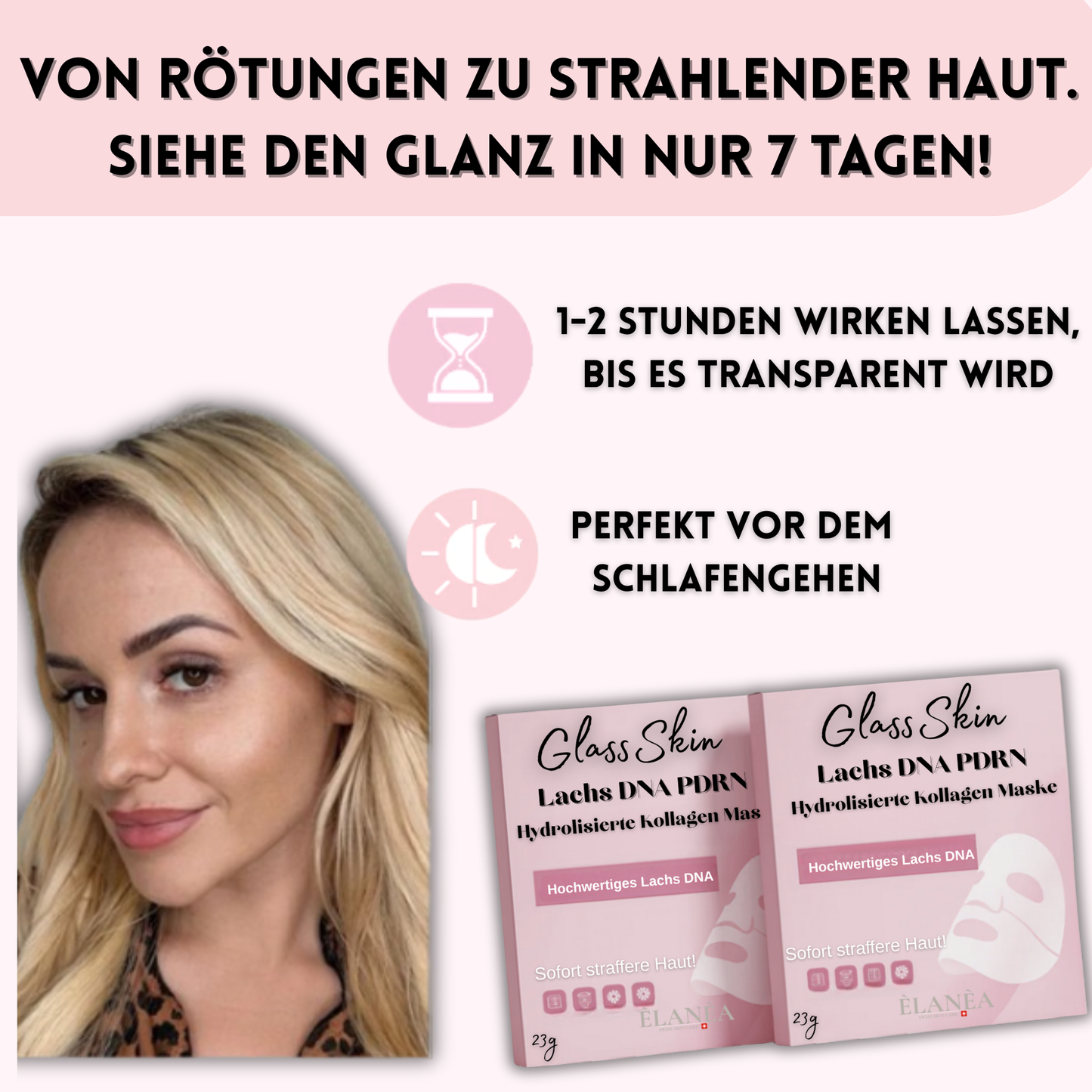 GlassSkin-PDRN Kollagen Maske